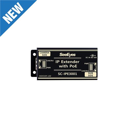 [SC-IPE3001] 1CH Network + Power(PoE) Extender with PoE Injector Function