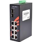LNP-1002G-SFP-24 10-Port PoE+ Ethernet Switch, w/8*10/100/1000Tx+ 2*100/1000 SFP Slot, 12~36VDC