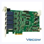 4-CH PCI Express by 4 PoE+ Card