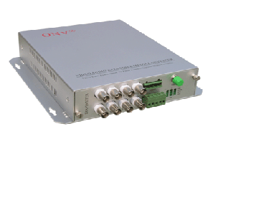8 CH Video + 1 CH Data Optical Transmitter & Receiver 