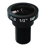 Fisheye 5MP wide angle 2.1mm 186 degree lens