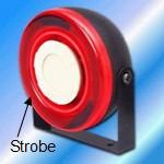 External siren with strobe