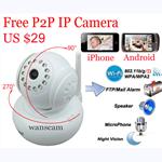 Wanscam Mini Digital Wifi Ip Camera Pan Tilt P2P IR 10M 