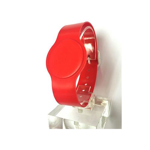 Batag RFID PVC Wristband with Adjustable Band Red WLP-050R-0N (IC Chip: T5577 125Khz)