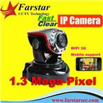 130MP IR IP Camera support WIFI and 3G mobile viewing