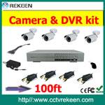 REK-CK822G 100ft Video + power calbe CCTV system kits