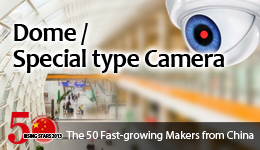 The 50 Fast-growing Makers from China - Dome / Special type Camera