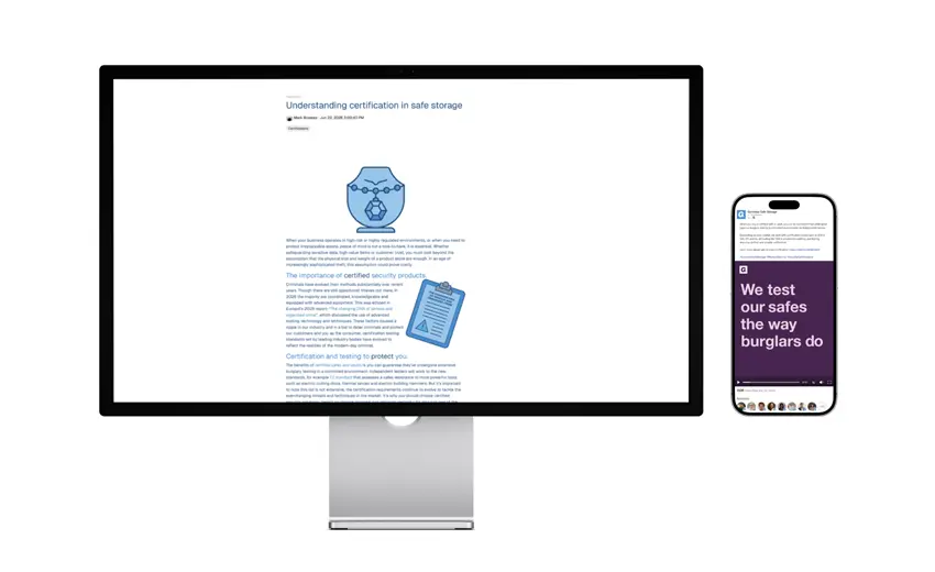 Gunnebo Safe Storage launches campaign to demystify physical security certification