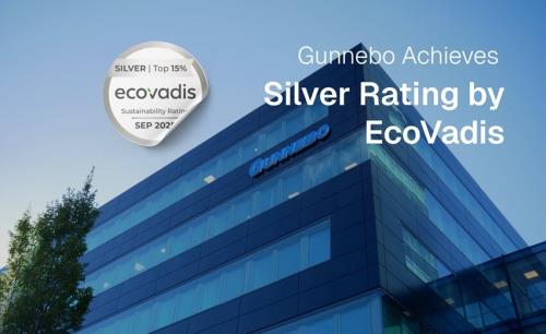 Gunnebo achieves Silver Rating by EcoVadis