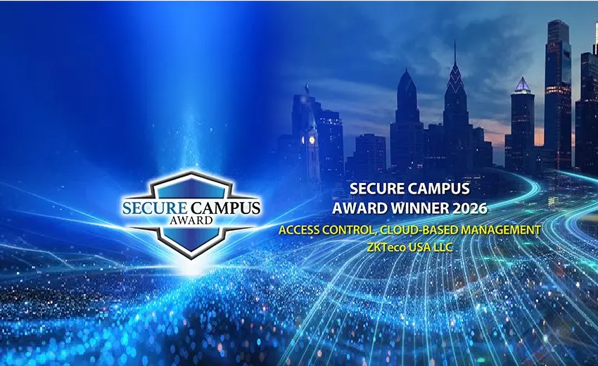 ZKTeco honored with 2026 Secure Campus Award for Certus Cloud-Based Access Control