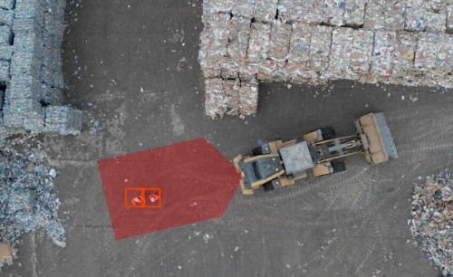 The Blaxtair machine/pedestrian anti-collision solution deployed on SUEZ R&R sites in France