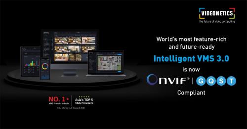 Videonetics Intelligent VMS 3.0 is now ONVIF Profile Q, S, G & T Compliant