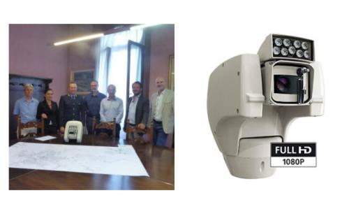 Videotec's camera guards sensitive area in Schio, Italy