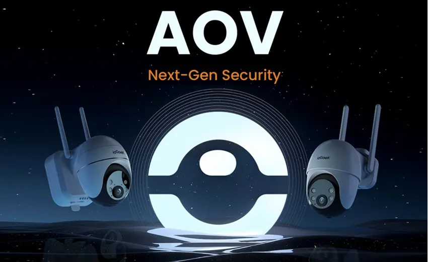With AOV technology, ieGeek enables wire-free security cameras to achieve 24/7 smart recording without hardwiring