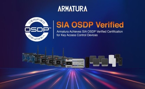 Armatura achieves SIA OSDP Verified certification for key access control devices