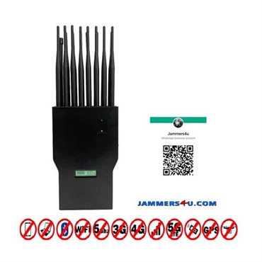 Shadow 16 Bands 16W All-in-one 4G 5G 5Ghz GPS RC UHF WIFI Jammer up to 30m