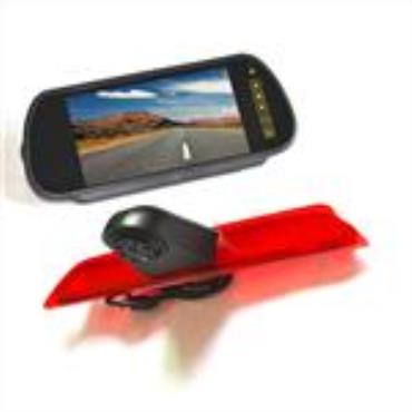 Vardsafe Backup Rear View 3rd Brake Light Camera and Color Mirror Monitor System For Ford Transit