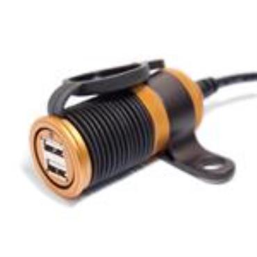 Mobile phone, Tracker, Helment DVR Dual USB Charger for motorcycle, scooter, motorbike