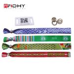 Customized Payment System Osheaga Woven RFID Bracelet Definition