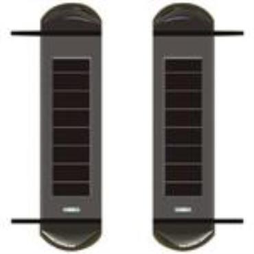 SOLAR-POWERED 3-BEAMS ACTIVE WIRELESS INFRARED LIGHT WALL