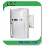 Curtain usage narrow beam PIR motion detector