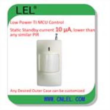 Wireless PIR motion detector for wireless intruder alarm system