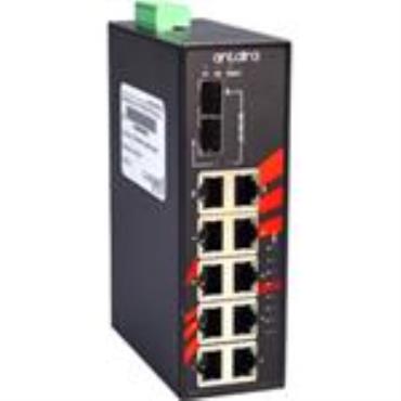 LNP-1002C-SFP-24 10-Port Industrial PoE+ Gigabit Unmanaged Ethernet Switch