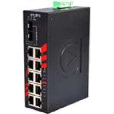 LNP-1202G-SFP 12-Port Industrial PoE+ Gigabit Unmanaged Ethernet Switch