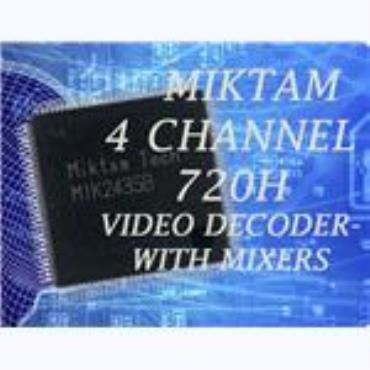 MIKTAM 4 channel 720H Video Decoders+2SD Mixers and 1 HD Mixer-MIK2435B