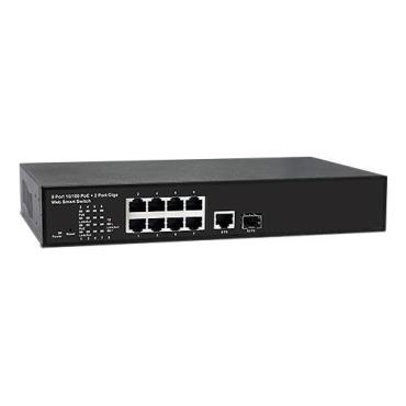 MESSOA PoE Switch 08CH Web Smart<br>POS08T01<br>POS08T03
