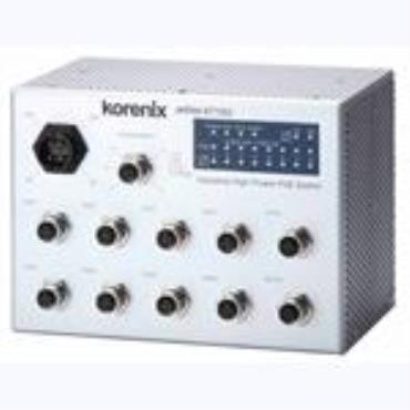 JetNet 6710G-M12 Industrial 8 PoE + 2G Managed M12 High Power IEEE802.3at PoE Switch