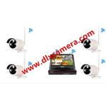4chs plug and play 960p water-proof WIFI IP IR Bullet camera NVR kit with 10" display