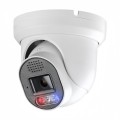 CH-DF25D80-AI, 8MP Outdoor IP66 Red & Blue Strobe Light Dome Turret IP Camera