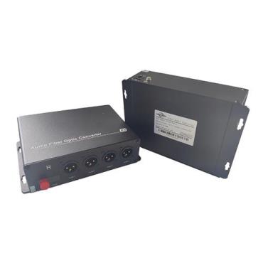 4 Channel Forward XLR Balanced Audio Over Fiber Converters