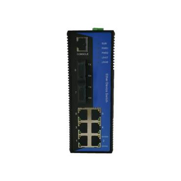 6-port 10/100M Ethernet + 2-port 100M FX Din-Rail Layer2 Managed