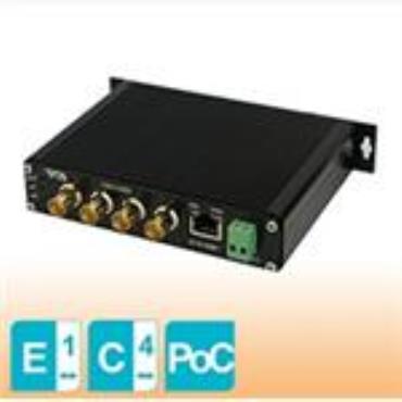 OT Systems ET1200CPp-RS4: Receiver of 4 port Coax to 1-port 10/100/1000Mbps Ehternet with PoC