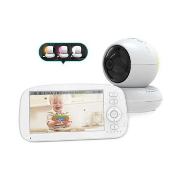 Factory price OEM ODM FHSS Baby Monitor with Colorful Night Light 5” Video Baby Monitor BM5GXYD