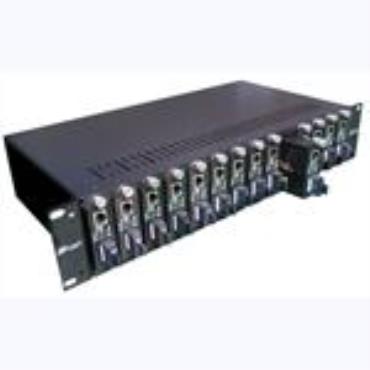 (N-net) IP transmission /  Fiber Media Converter Chassis