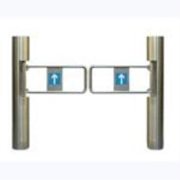 Super market pedestrian barrier gate