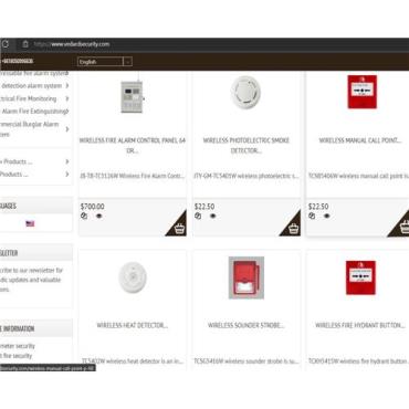 Wireless fire alarm system with free PC software for programming