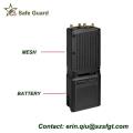 wireless mesh radio for security robot drone
