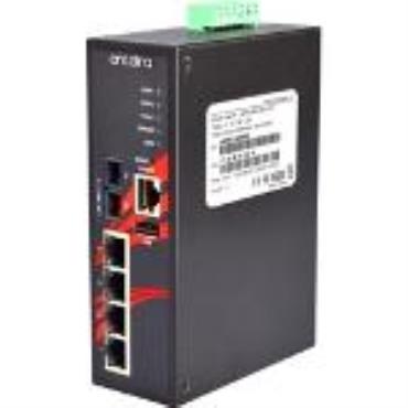 LMP-0501-M-24 5-Port Industrial PoE+ Managed Ethernet Switches w/4*10/100Tx (30W/Port), 12~36VDC