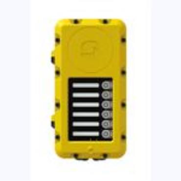 Industrial call panel, 6 buttons, handheld microphone, ethernet
