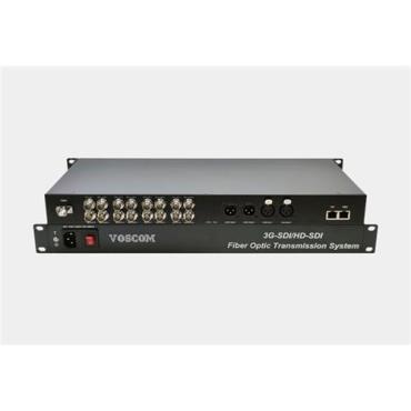 3G-SDI Fiber Extender with Balanced Audio & Gigabit Ethernet