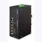 Industrial 5-Port Gigabit Switch w/ 4-Port 802.3at PoE+ IGS-504HPT