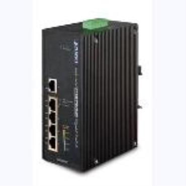 Industrial 5-Port Gigabit Switch w/ 4-Port 802.3at PoE+ IGS-504HPT