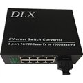 8ports Ethernet with one port fiber optic port fiber switch IP cameras to fiber converter