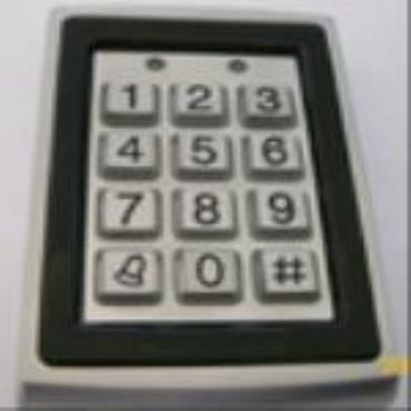Metal waterproof IP65 access control keypad 