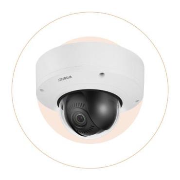Wisenet XNV-8081Z 5MP Vandal-Resistant Outdoor Network Dome PTRZ Camera