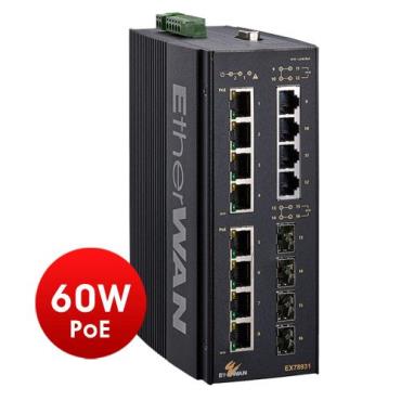 EX78900 Series Hardened Managed 16-port (8 x PoE) Gigabit Ethernet Switch